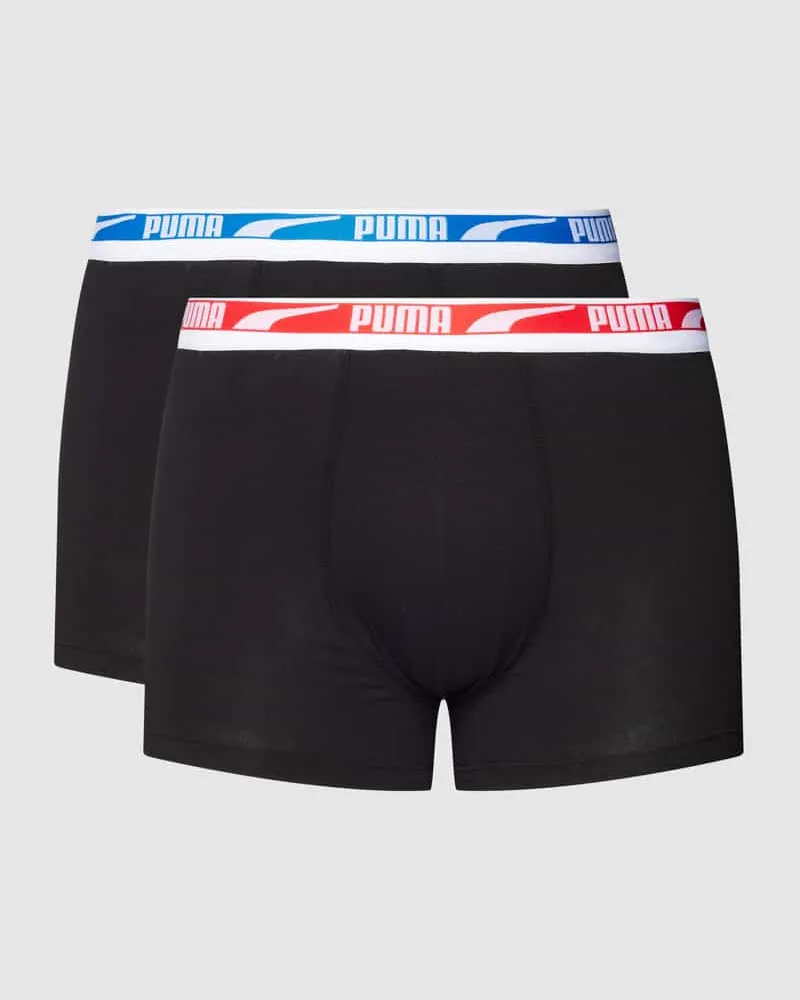 Puma Trunks mit Label-Details im 2er-Pack 