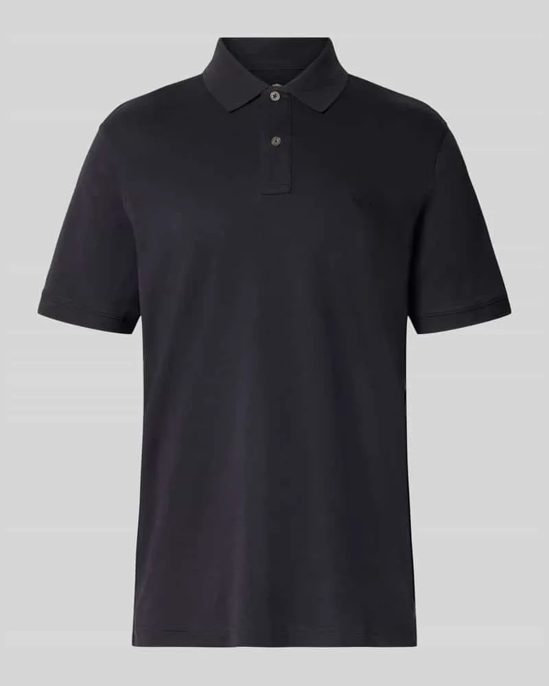 Fynch-Hatton Regular Fit Poloshirt mit Logo-Stitching Marine