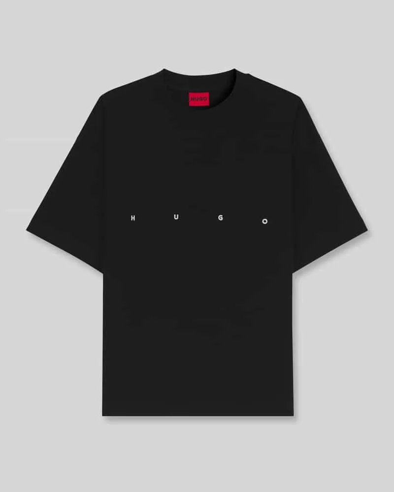 HUGO BOSS Oversize T-Shirt mit Rücken-Print Modell 'DARISO Black