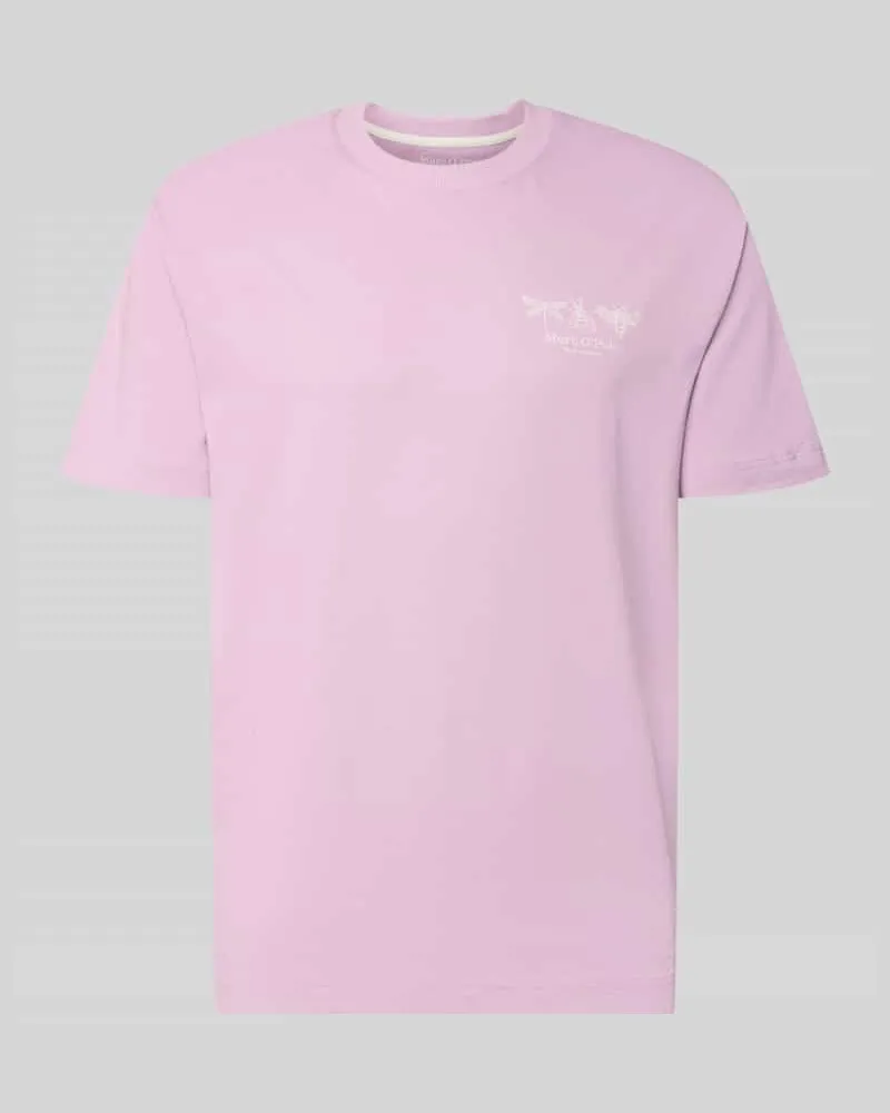 Marc O'Polo Relaxed Fit T-Shirt aus reiner Baumwolle Flieder