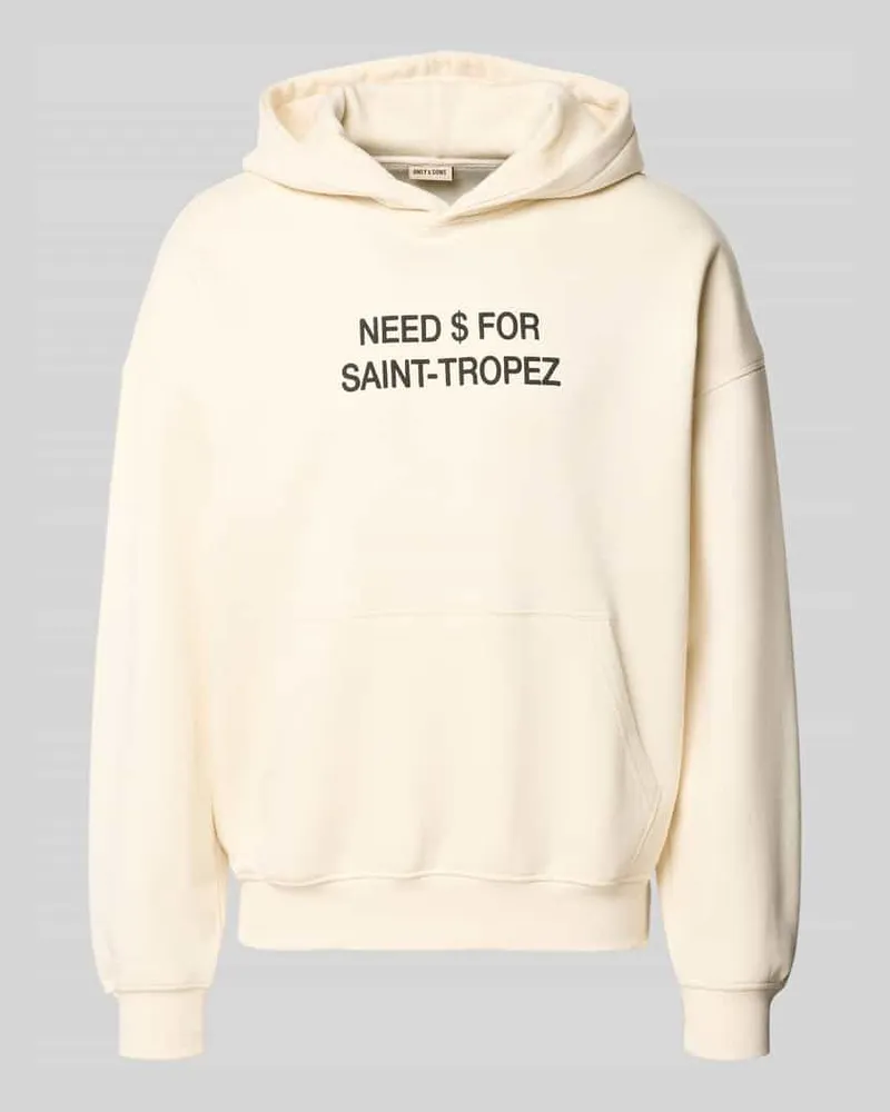 Only & Sons Oversized Hoodie aus Baumwoll-Mix Modell 'LEROY Offwhite