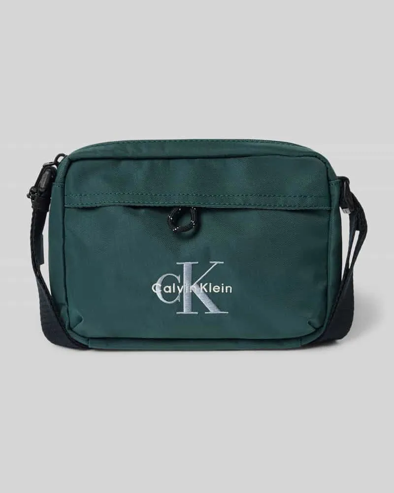 Calvin Klein Crossbody Bag mit Label-Stitching Petrol