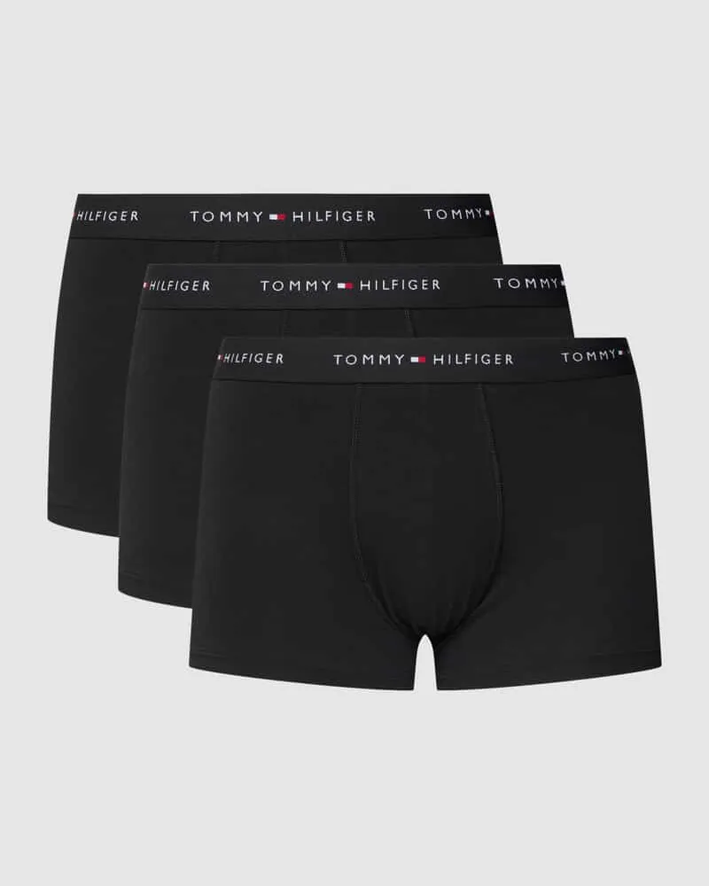 Tommy Hilfiger Trunks mit Logo-Stitching im 3er-Pack 