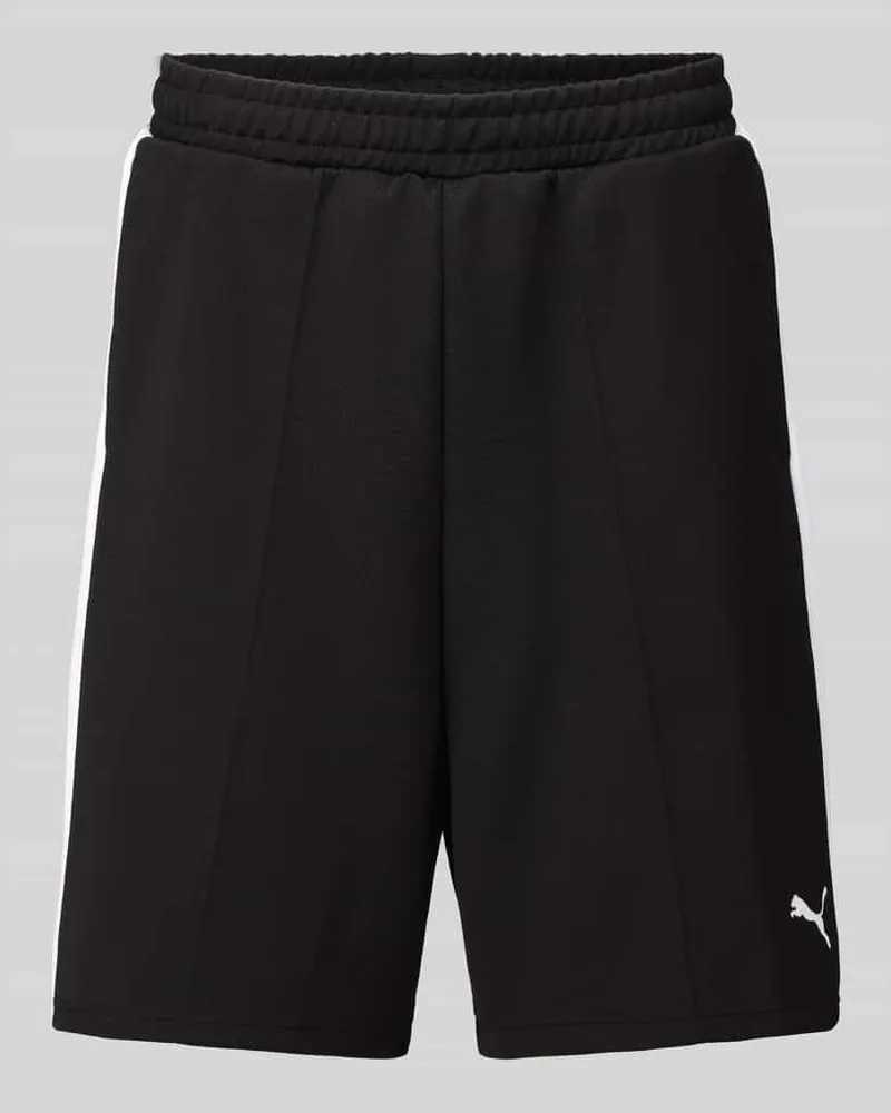 Puma Relaxed Fit Sweatshorts mit Baumwoll-Anteil Black