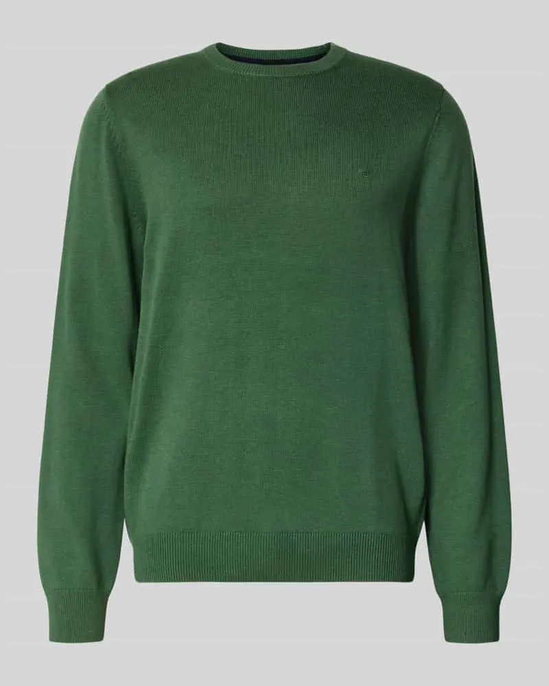 Christian Berg Strickpullover mit gerippten Abschlüssen 
