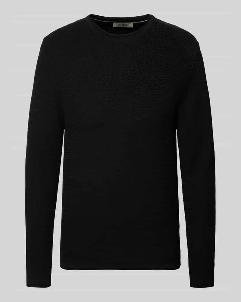Only & Sons Regular Fit Strickpullover aus reiner Baumwolle Modell 'ERIC 