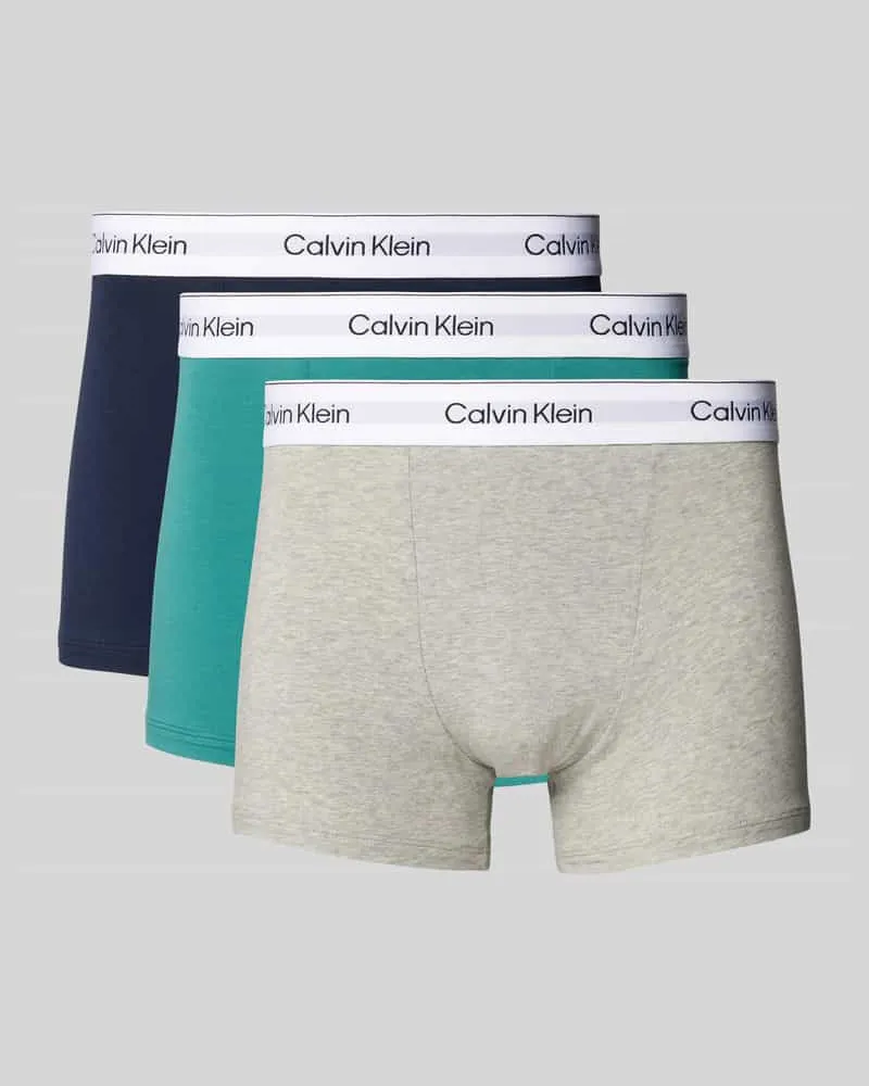 Calvin Klein Trunks mit elastischem Logo-Bund im 3er-Pack 