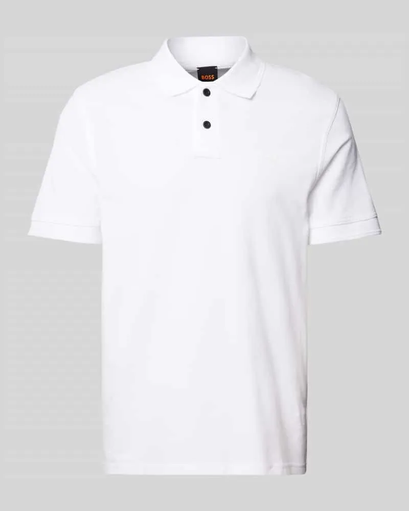HUGO BOSS Slim Fit Poloshirt mit kurzer Knopfleiste Modell 'Prime 