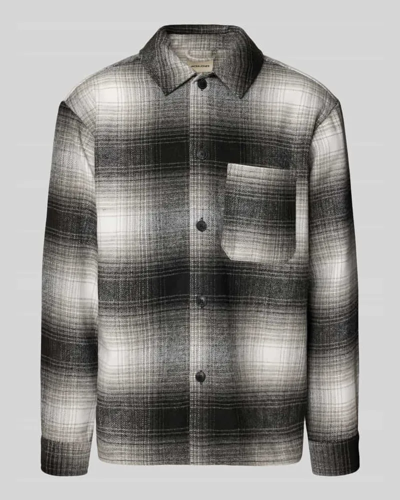 Jack & Jones Regular Fit Hemdjacke mit Brusttasche Modell 'ZAC 