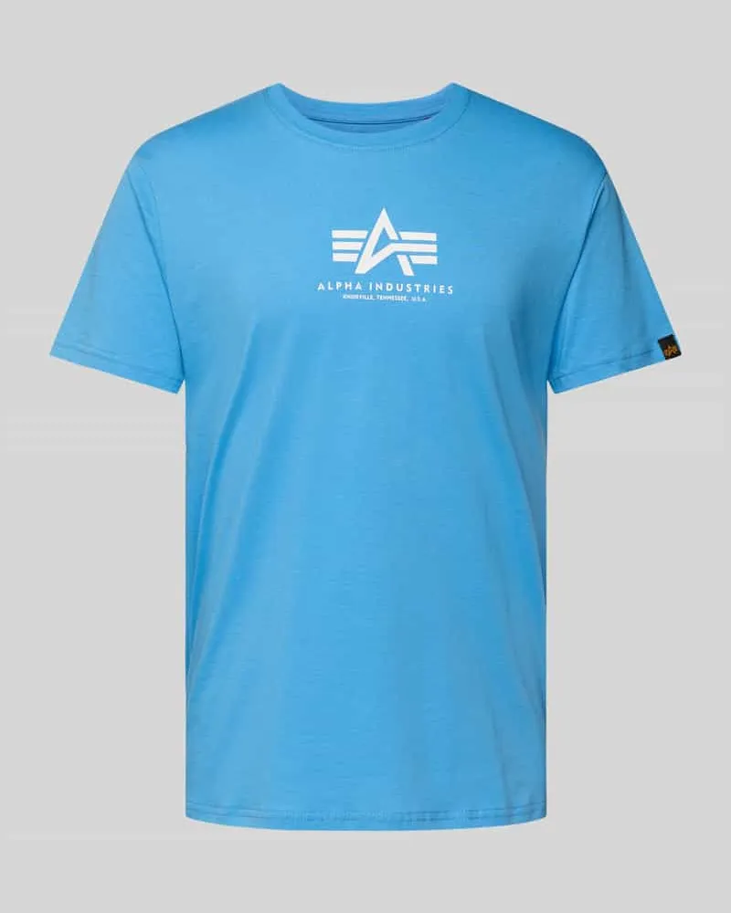 Alpha Industries T-Shirt mit Label-Print 