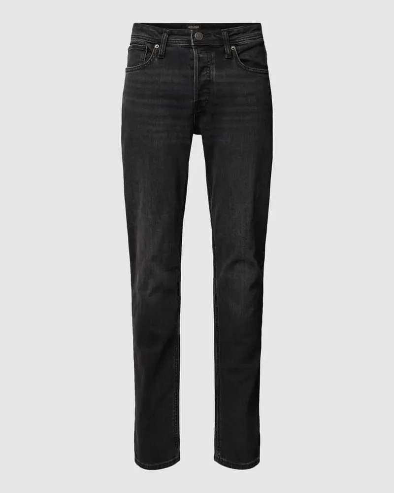 Jack & Jones Tapered Fit Jeans im 5-Pocket-Design Black