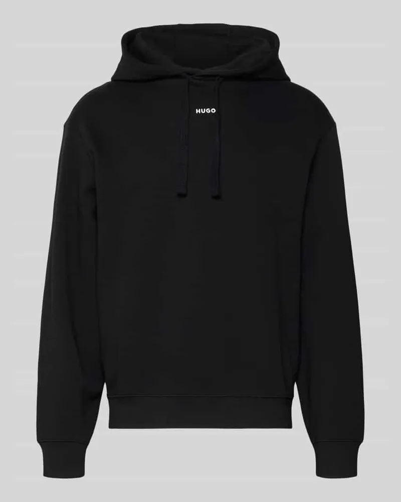 HUGO BOSS Regular Fit Hoodie aus reiner Baumwolle Modell 'DAPO Black