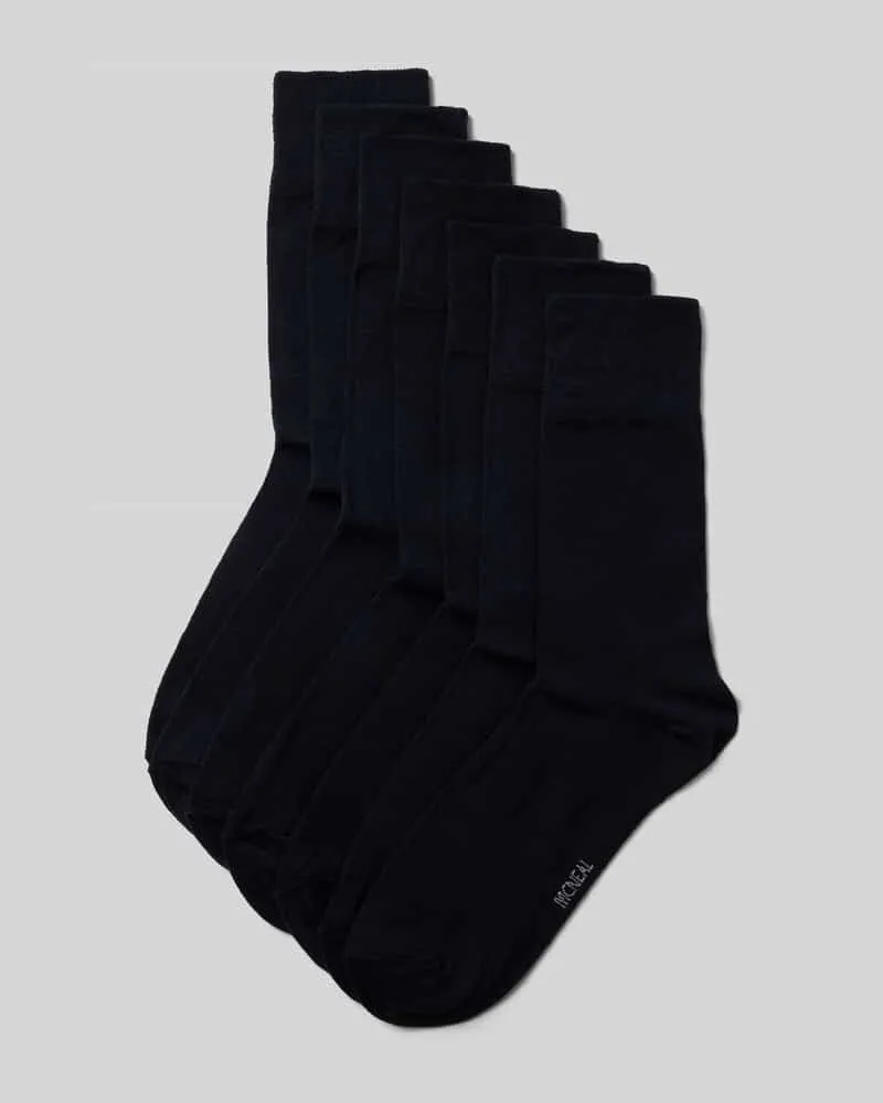 McNeal Socken mit geripptem Abschluss im 7er-Pack Marine