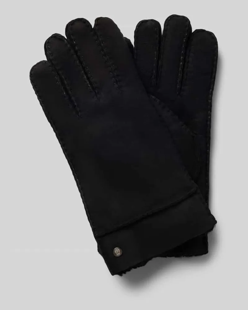 Roeckl Handschuhe aus echtem Lammfell Modell 'Bergen Black
