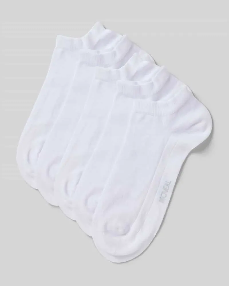 McNeal Sneakersocken mit Stretch-Anteil im 5er-Pack Weiss
