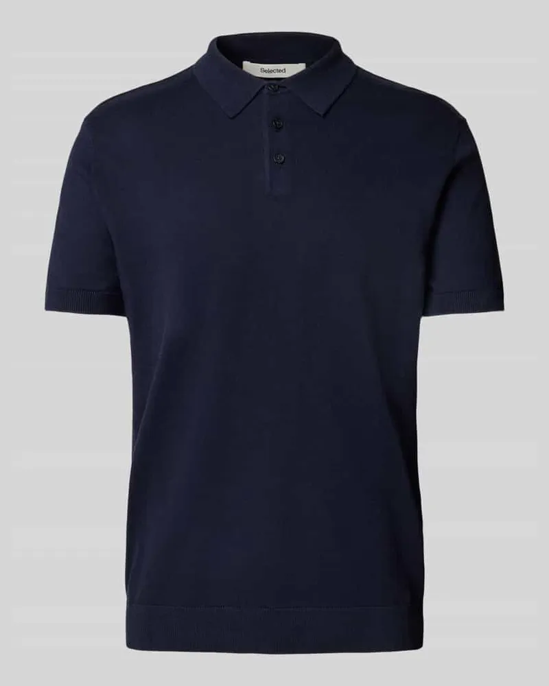Selected Homme Regular Fit Poloshirt aus reiner Baumwolle Modell 'BERG 