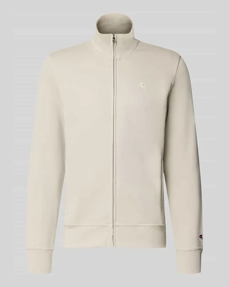 Champion Sweatjacke mit Stehkragen und Reißverschluss Beige