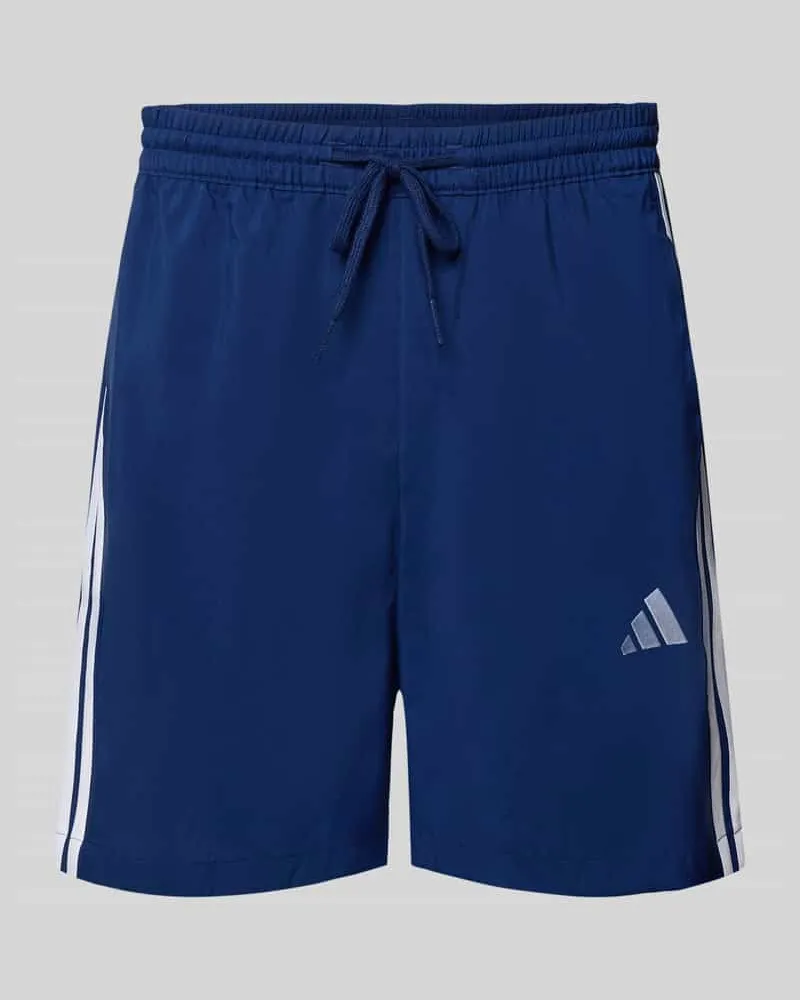 adidas Regular Fit Sport-Shorts mit elastischem Bund Dunkelblau