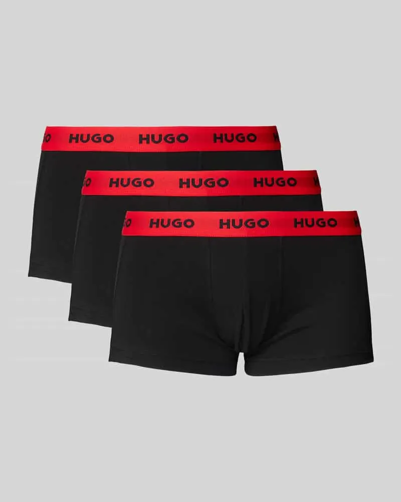 HUGO BOSS Trunks mit Label-Details im 3er-Pack Black