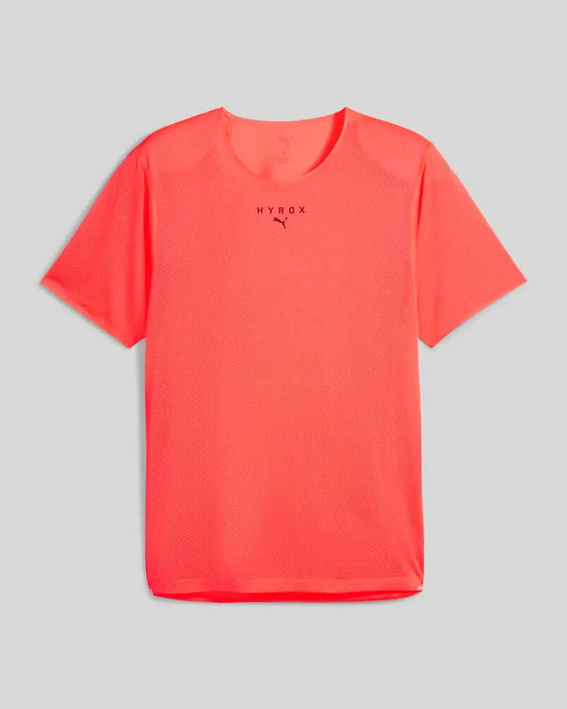 Puma PUMA x HYROX - Regular Fit T-Shirt aus Singleface-Jacquard Neon