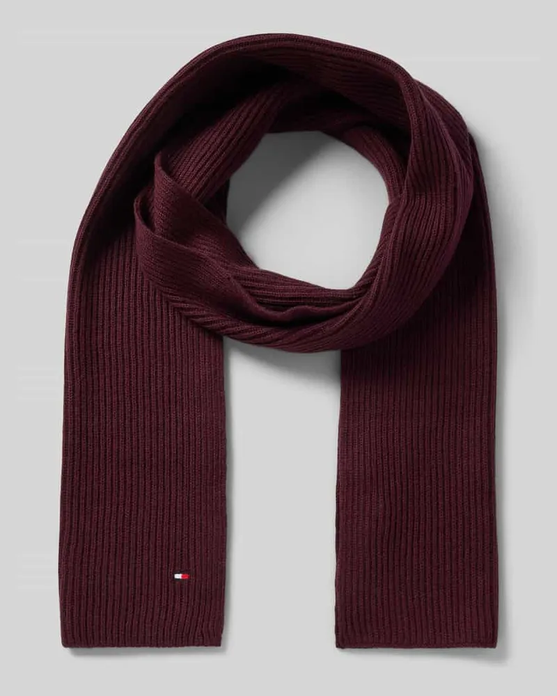 Tommy Hilfiger Schal aus Kaschmir-Baumwoll-Mix Bordeaux