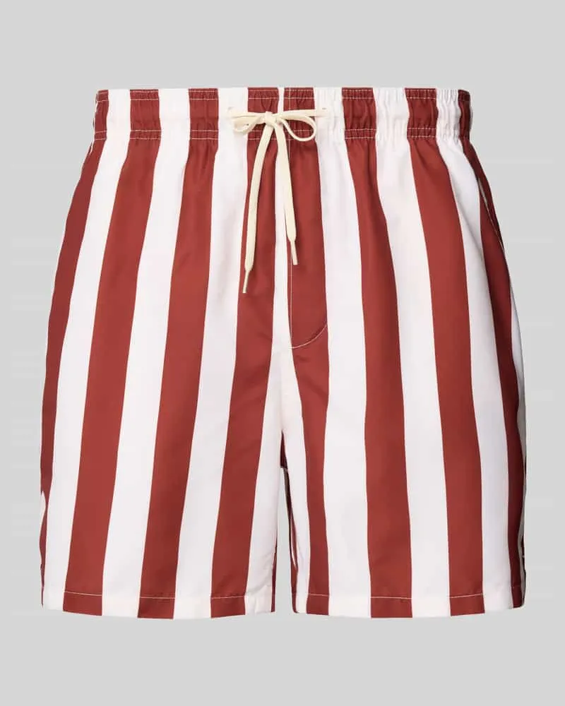 Selected Homme Badeshorts mit Streifenmuster Modell 'DANE 