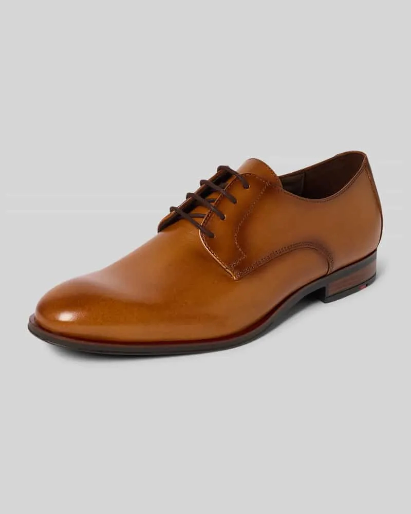 Lloyd Derby aus Leder Modell 'CORE PLUS Cognac