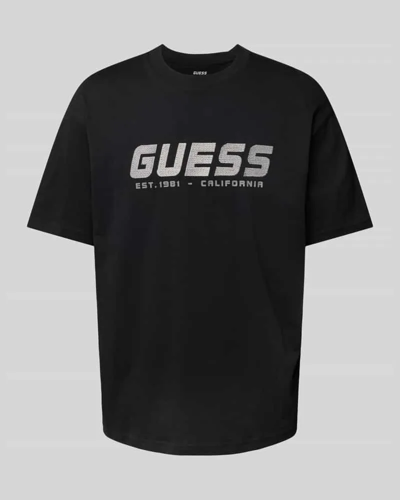 Guess T-Shirt mit Label-Print Modell 'SURON 