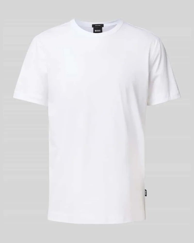 HUGO BOSS T-Shirt mit Rundhalsausschnitt Modell 'Thompson Weiss