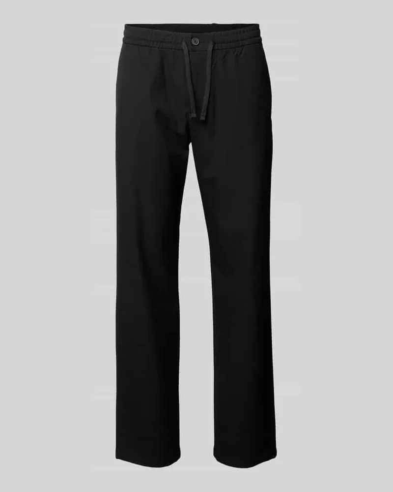 Selected Straight Leg Hose mit Viskose-Anteil Modell 'ROBERT Black