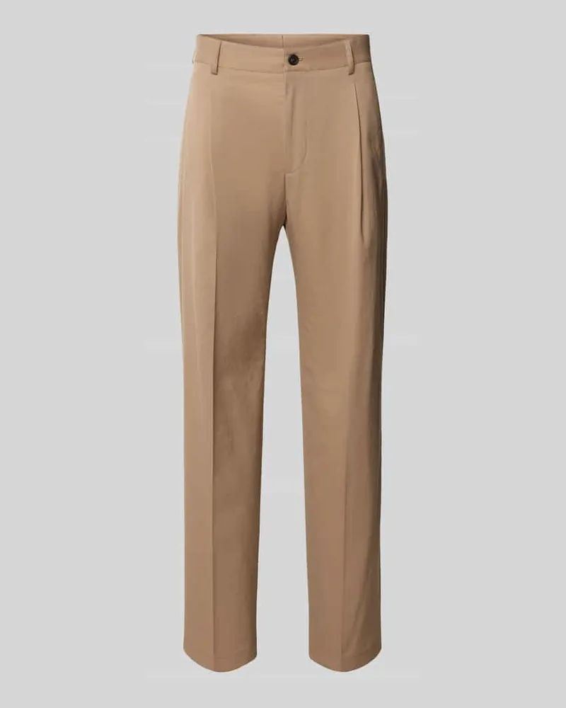 Strellson Loose Fit Anzughose mit Baumwoll-Anteil Modell 'JAROD2 Beige