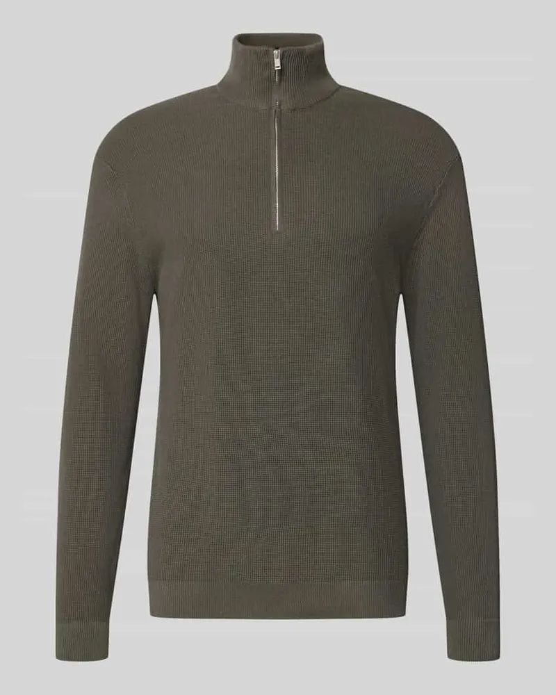 Only & Sons Regular Fit Pullover aus reiner Baumwolle Modell 'TONY Schlamm