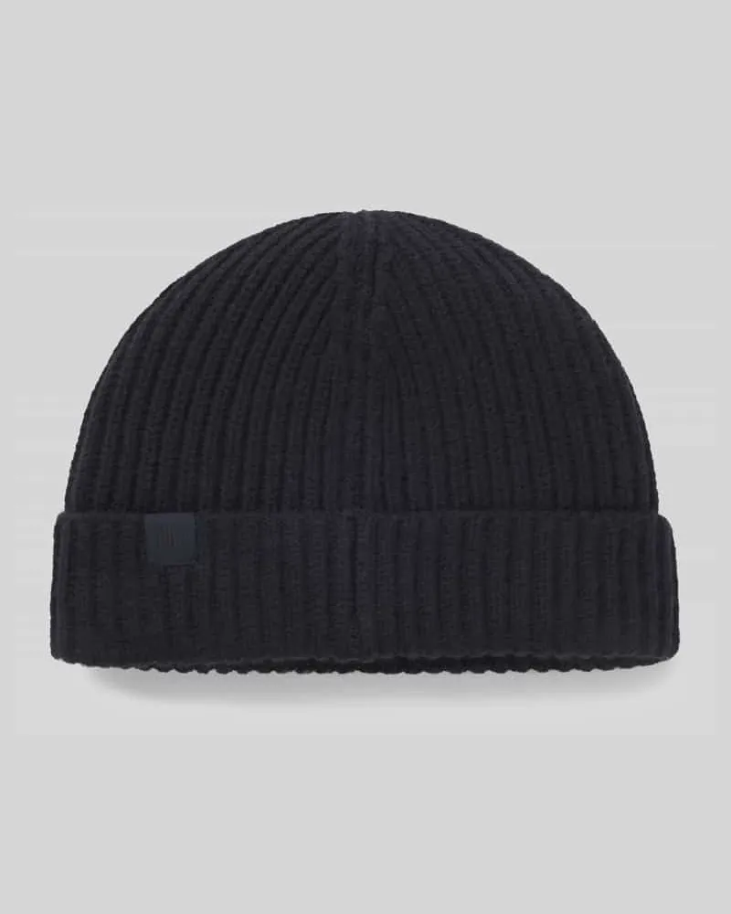 HUGO BOSS Beanie aus Schurwoll-Kaschmir-Mix Modell 'HERO_HAT_DB' - BECKHAM x Marine