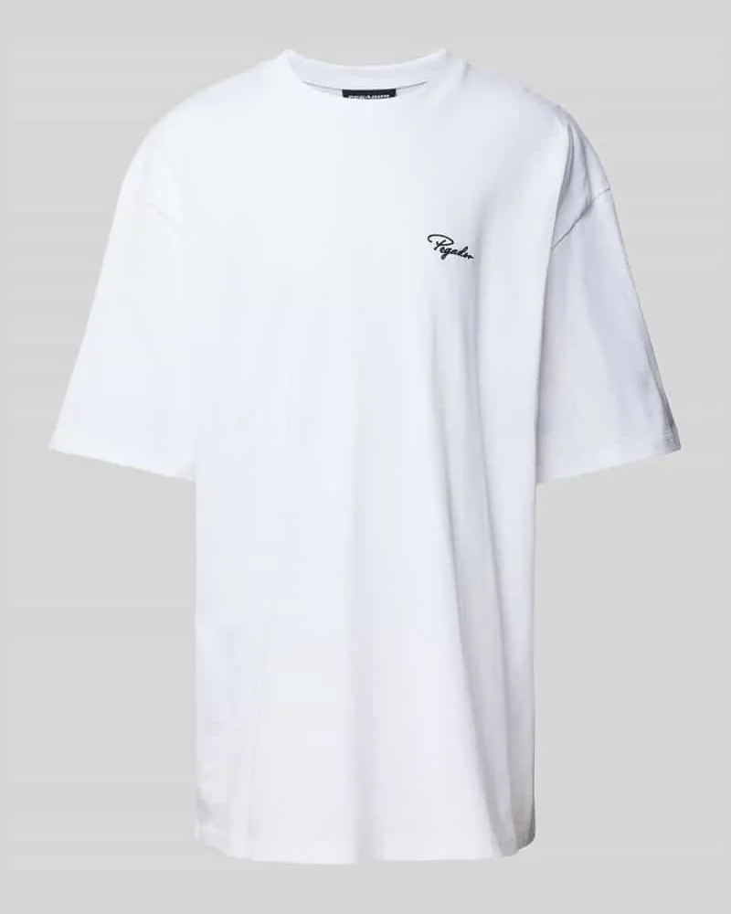 PEGADOR Oversized T-Shirt mit Label-Stitching 