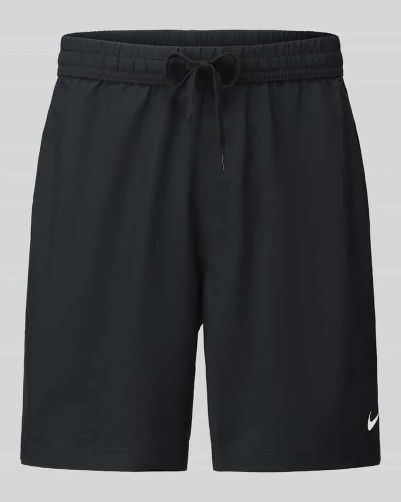Nike Regular Fit Sportshorts mit Logo-Print Black