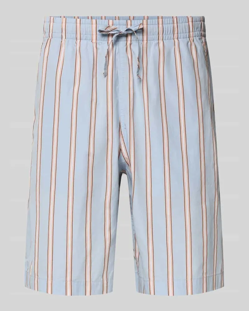 Lacoste Relaxed Fit Sweatshorts aus reiner Baumwolle Bleu