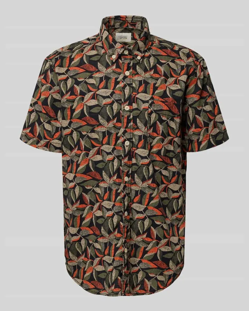 Camel Active Regular Fit Freizeithemd aus reiner Baumwolle Orange