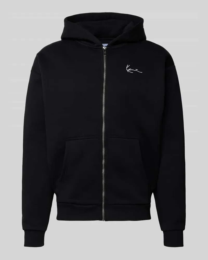 Karl Kani Regular Fit Sweatjacke mit Logo-Stitching Modell 'Chest 