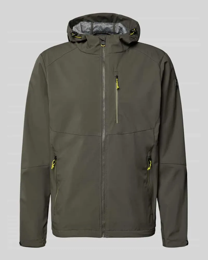 Killtec Regular Fit Jacke mit mit Logo-Applikation Oliv