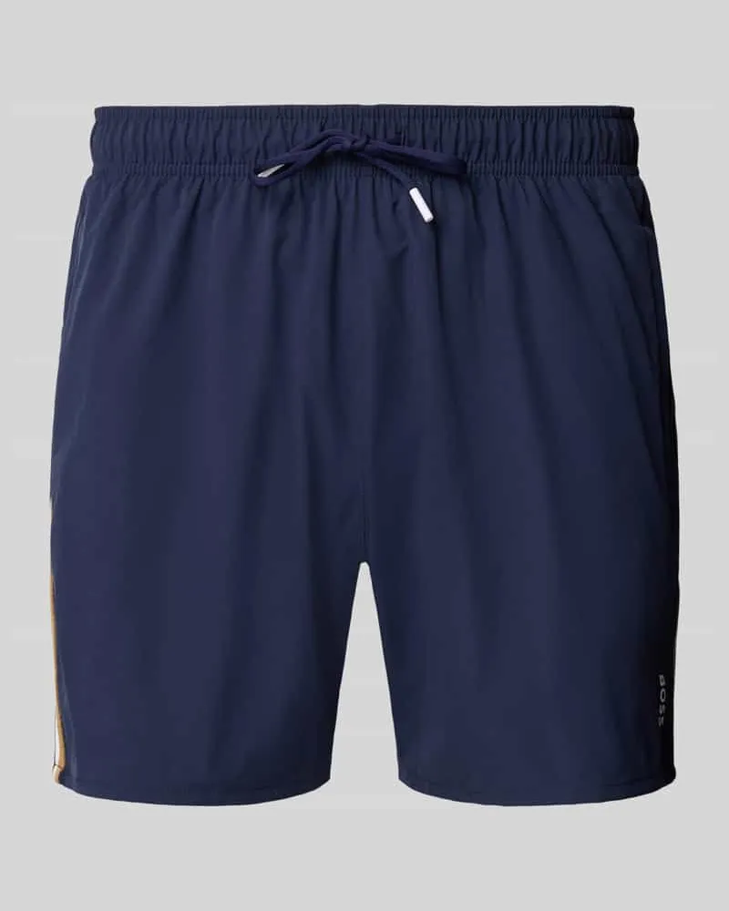 HUGO BOSS Badeshorts mit Mesh-Einsatz 