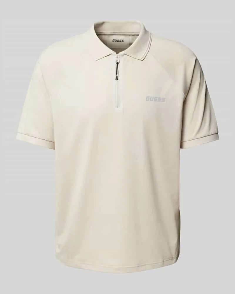 Guess Regular Fit Poloshirt mit Reißverschluss Modell 'JAISS 