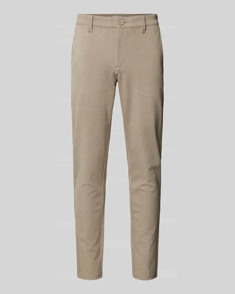 Only & Sons Slim Fit Stoffhose mit Gürtelschlaufen Modell 'MARK 