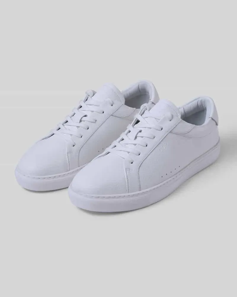 JOOP! Sneaker aus Rindsnappa mit Logo-Prägung Weiss