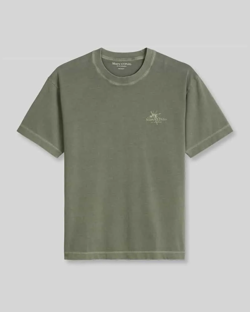 Marc O'Polo Loose Fit T-Shirt aus reiner Baumwolle Mittelgrau