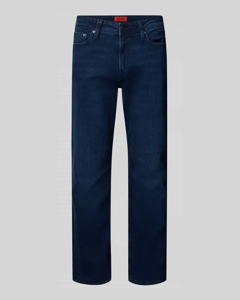 Jack & Jones Straight Fit Jeans mit Eingrifftaschen Modell 'CLARK 