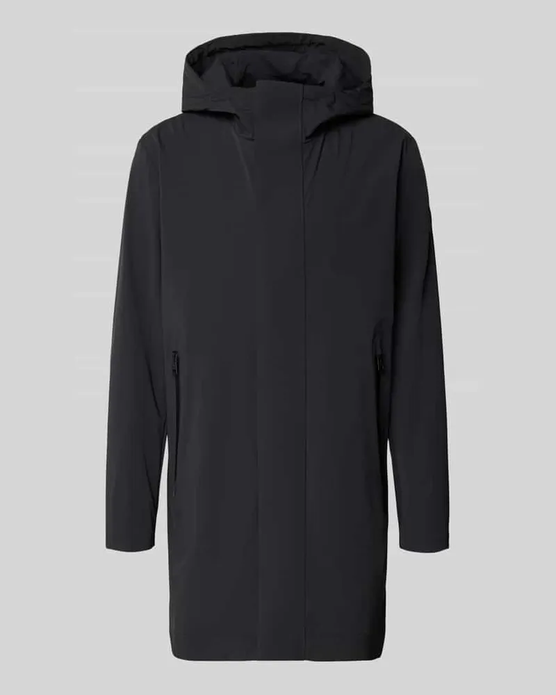 Strellson Regular Fit Funktionsmantel aus wasserabweisendem Material Black