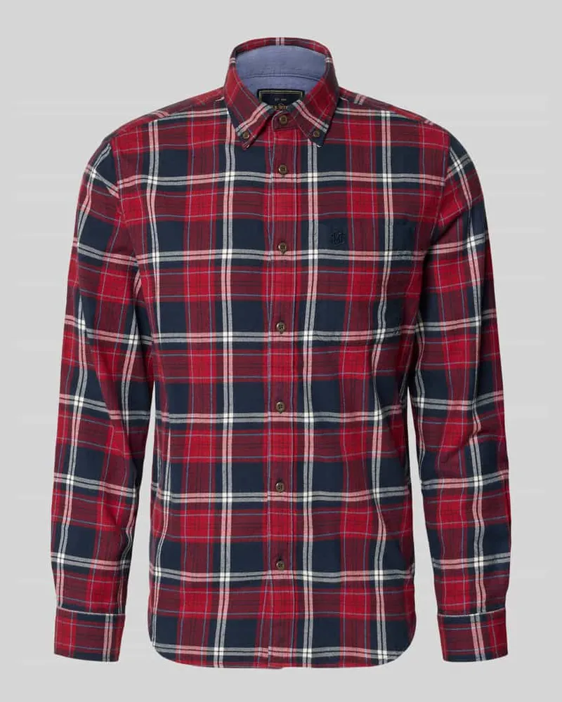 Superdry. Regular Fit Freizeithemd aus reiner Baumwolle Dunkelrot