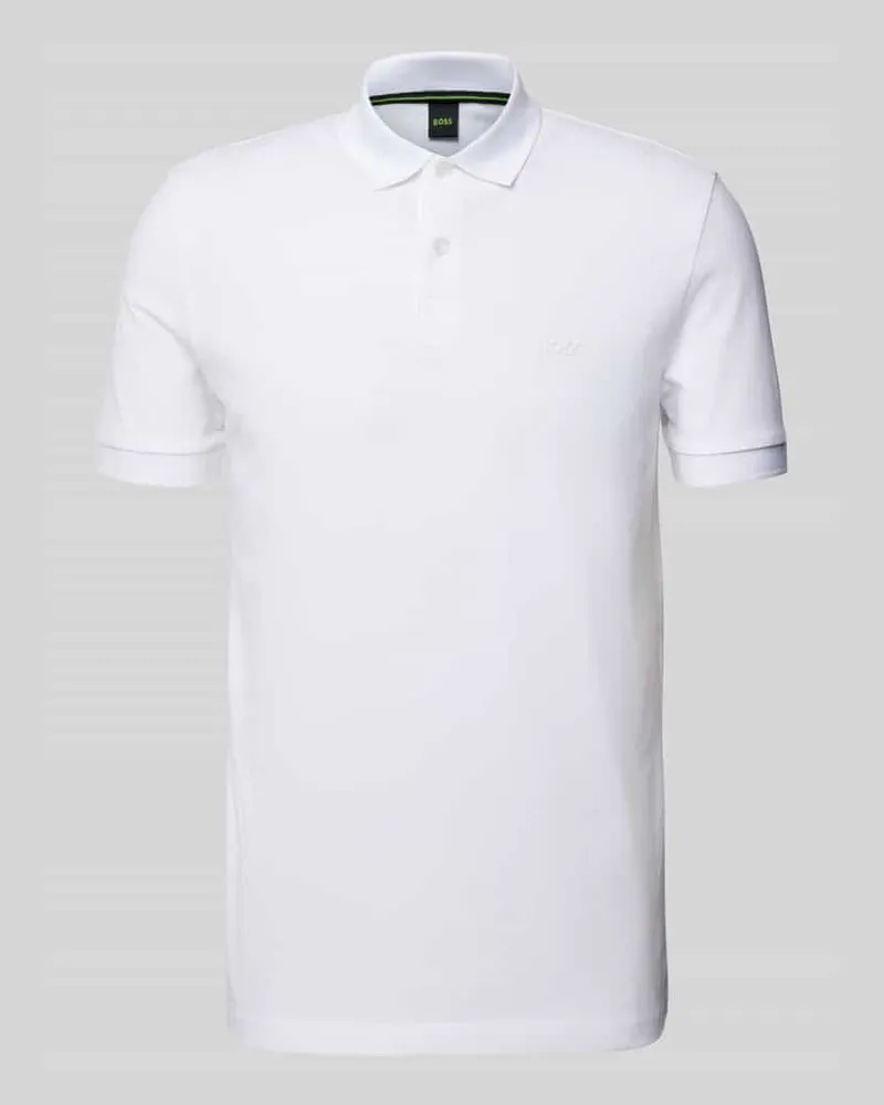 HUGO BOSS Poloshirt mit Label-Detail 