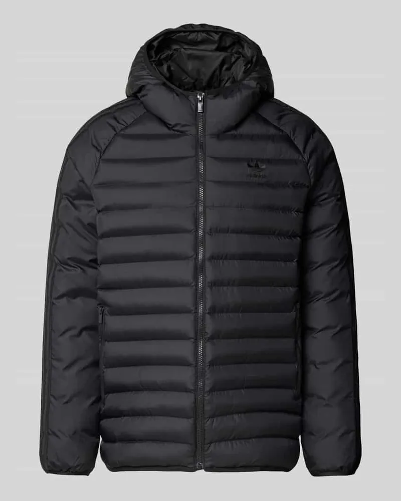 adidas Steppjacke mit Kapuze Black