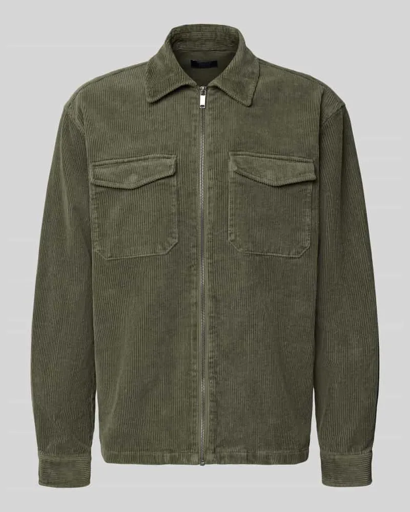McNeal Hemdjacke mit Reißverschluss Oliv